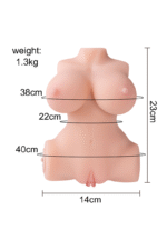 Elu Vibrating Doll Vibrating female sex doll torso adult sex toy for men realistic genital massager - Image 8